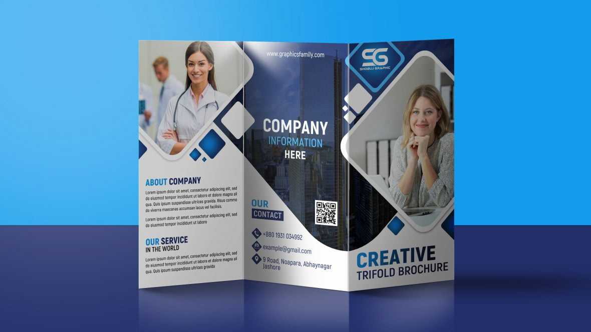 Free Company Promotion Trifold Brochure Design Template