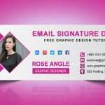 Free Creative Email Signature Template in Photoshop