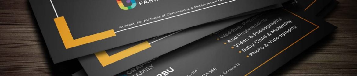 Free custom printable photography business card template