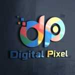 Free Digital Pixel DP Letters Logo Design Template - Download Grátis Free Digital Pixel DP Letters Logo Design Template