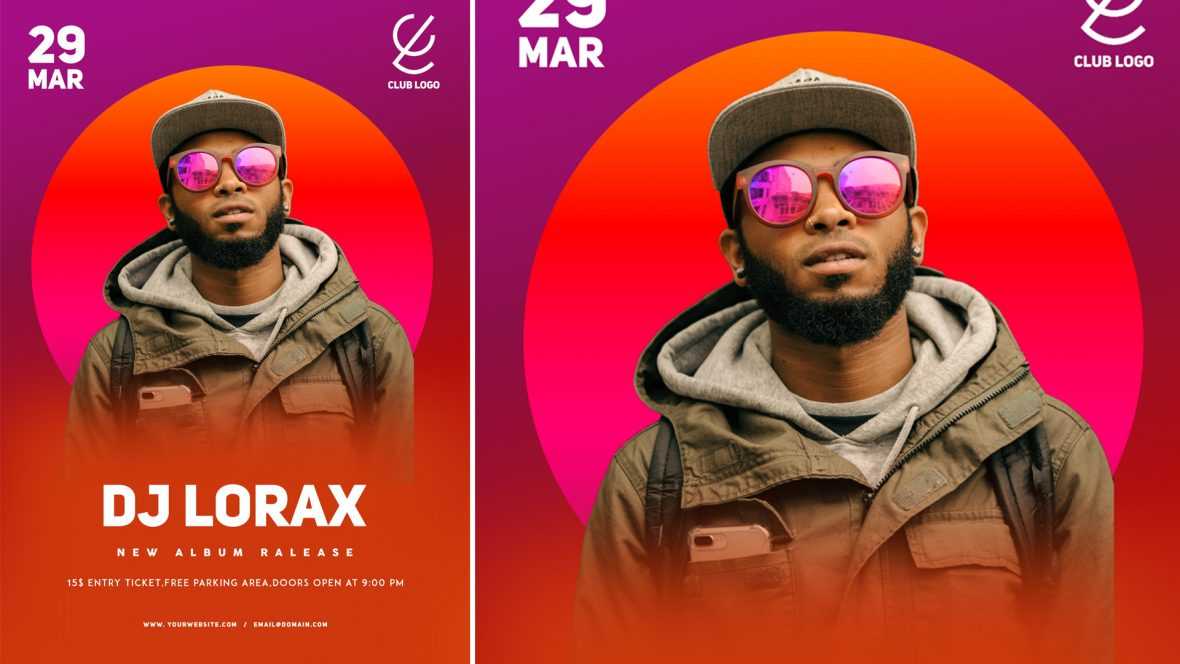 FREE Dj Party PSD Flyer Desgin