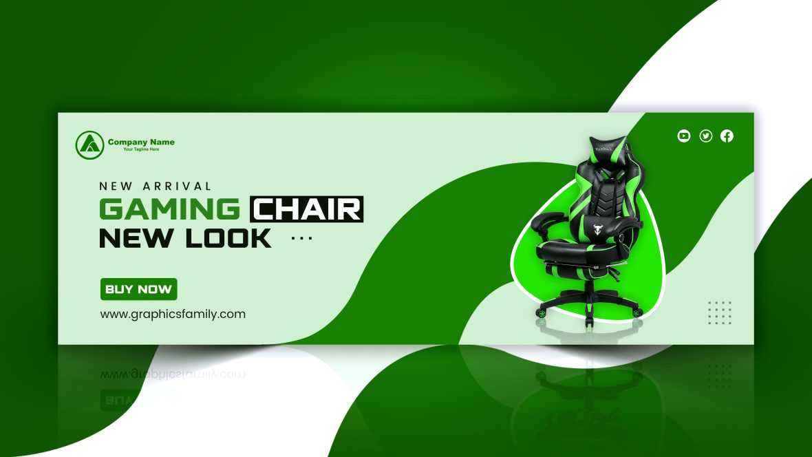 Free E-commerce Product Banner Design with Green Colors