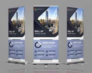 Free Editable Company Roll-up Banner Design