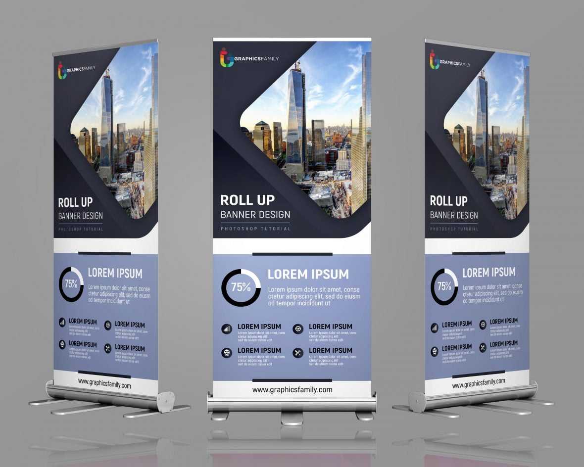Free Editable Company Roll-up Banner Design
