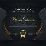 Free Editable Elegant Certificate of Achievement