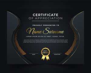 Free Editable Elegant Certificate of Achievement