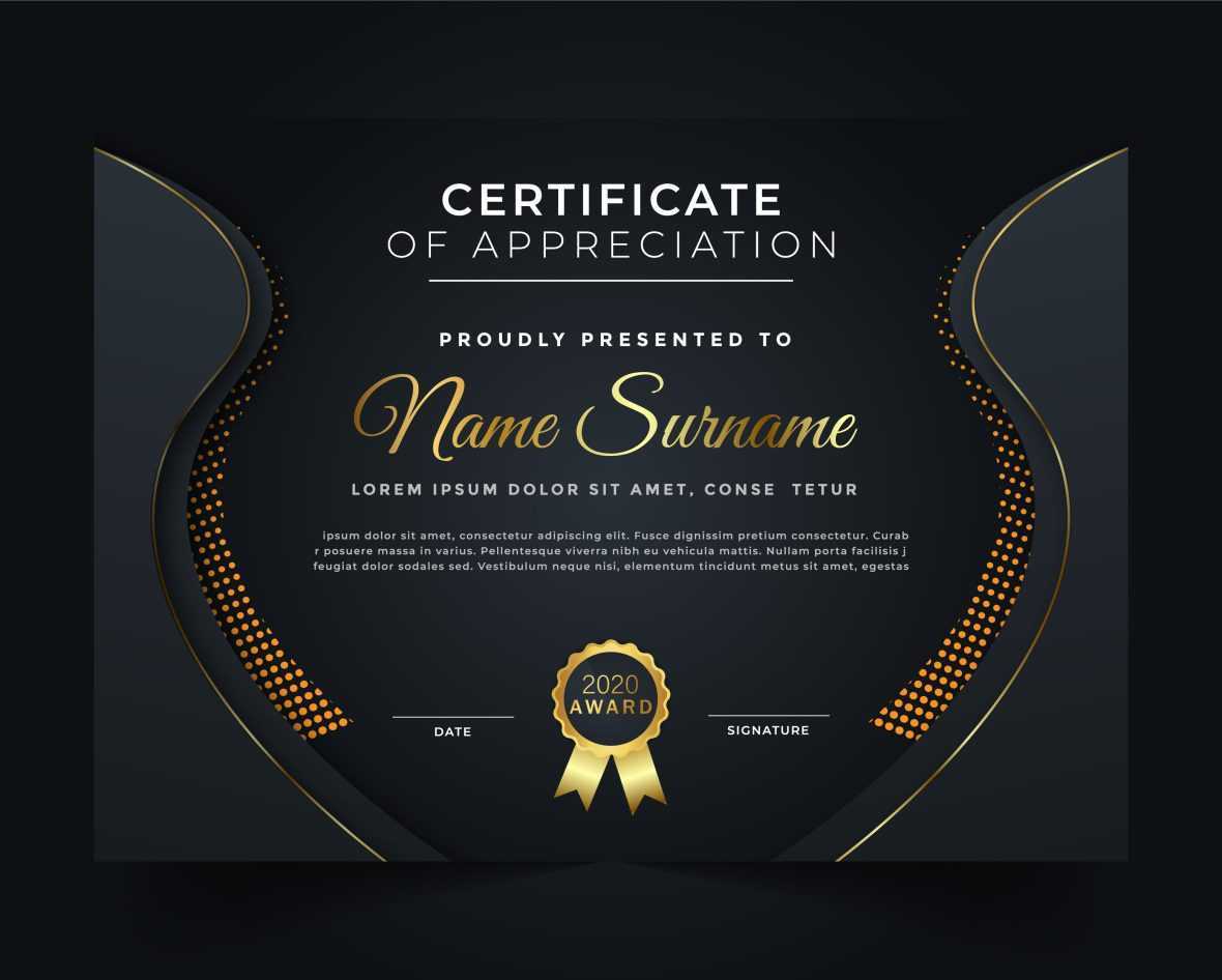 Free Editable Elegant Certificate of Achievement