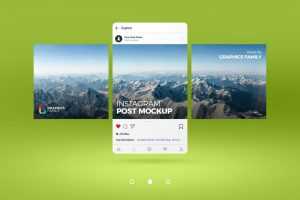 Free Editable Instagram Post Mockup