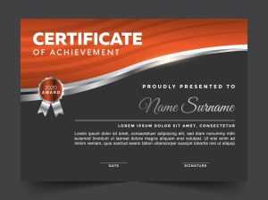 Free Editable Modern Certificate Vector Template