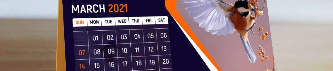 Free Editable Photoshop Calendar Design Template