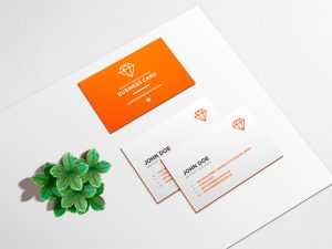 Free Elegant Business Card Mockup PSD