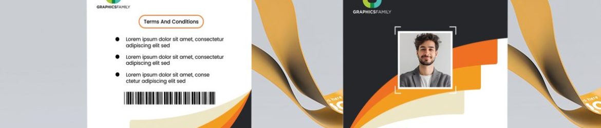 Free Employee Card Identity Information Template Design