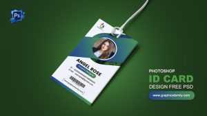 Free employee id card sample design