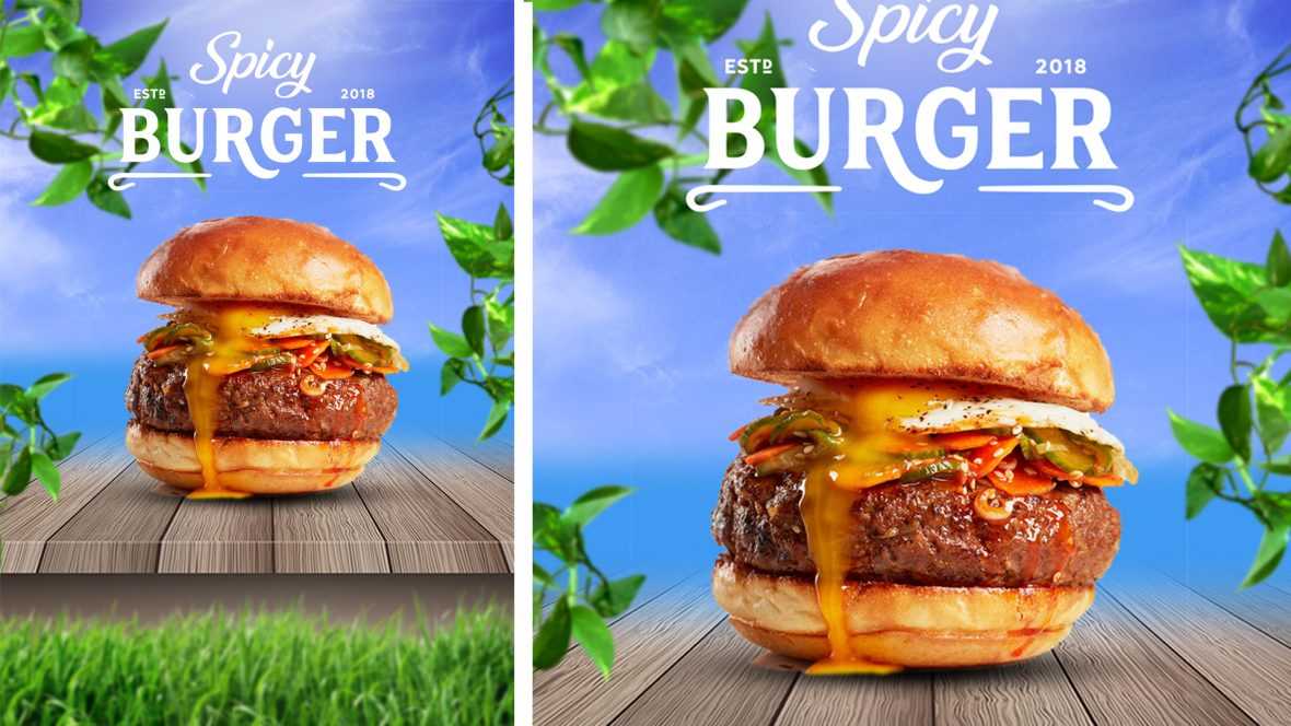 FREE Fast-Food Burger Advertising PSD Poster Design