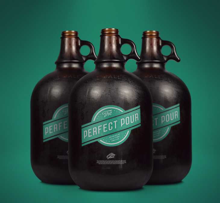 Free Gallon Growler Mock-up