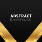 Free Golden and Black Abstract Background Vector