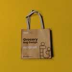 Free Grocery Bag Design Mockup