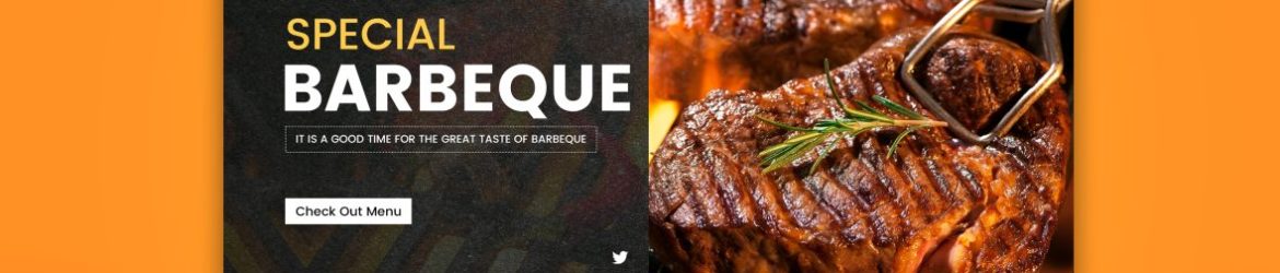 Free Header Design with Menu for Restaurant Website