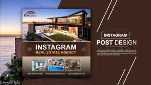 Free Instagram Post Design for Real Estate Agency