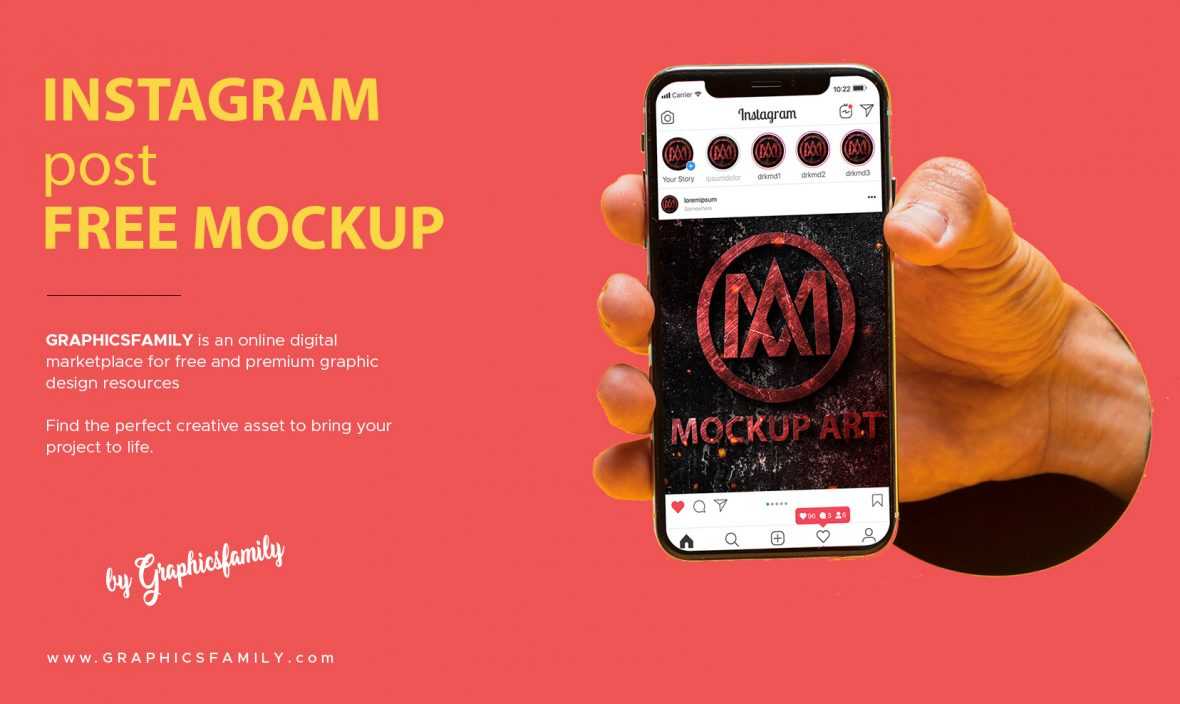 Free Instagram Post Mockup