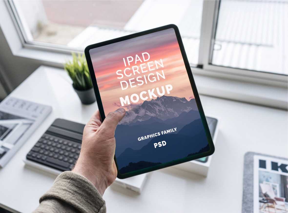 Free iPad Screen Design Mockup