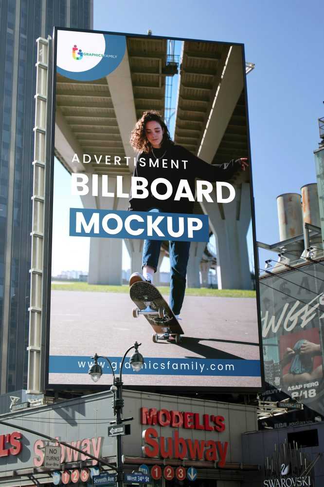 Free Large Billboard Mockup