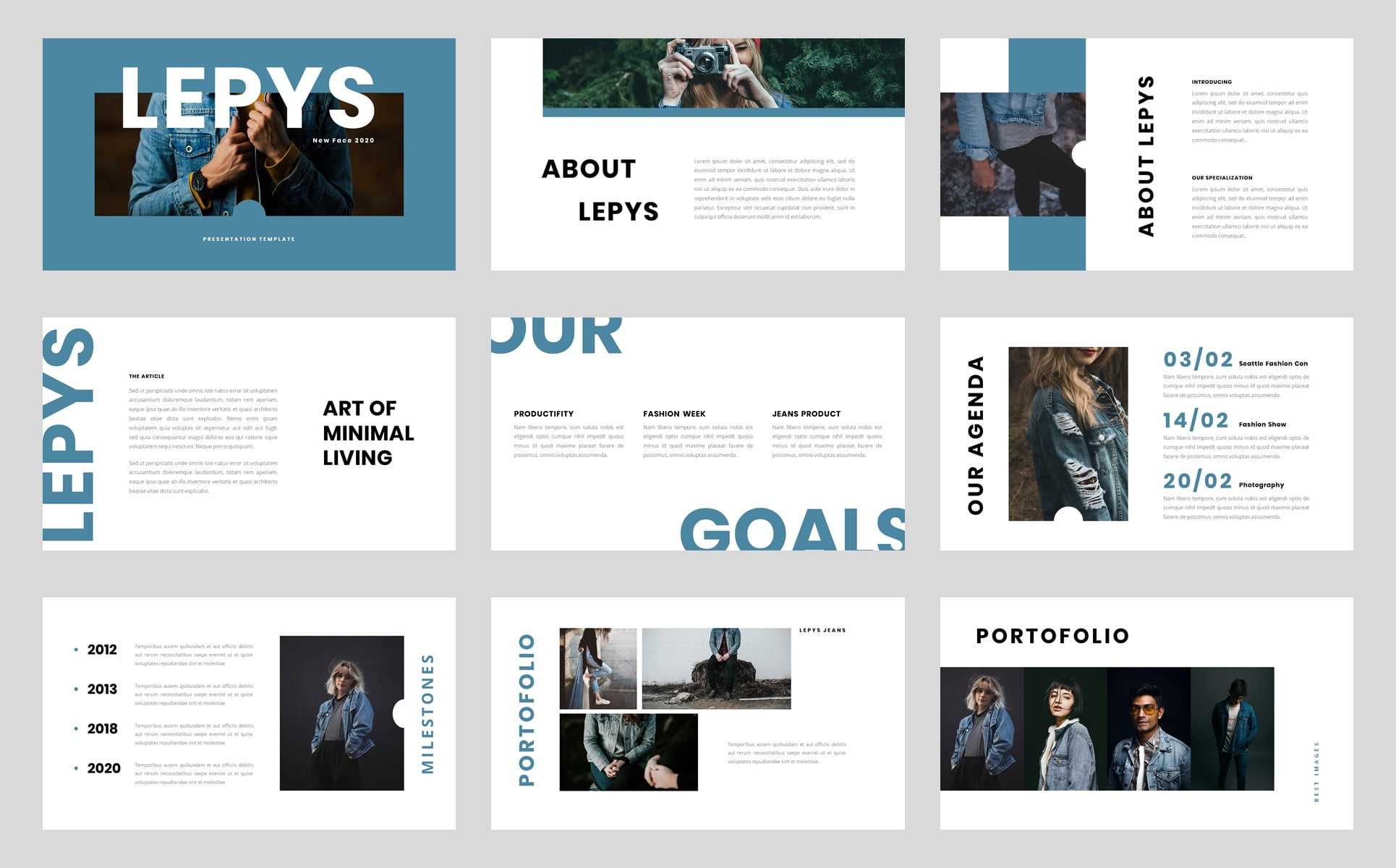 Free Lepys Editable Business Presentation PowerPoint Template