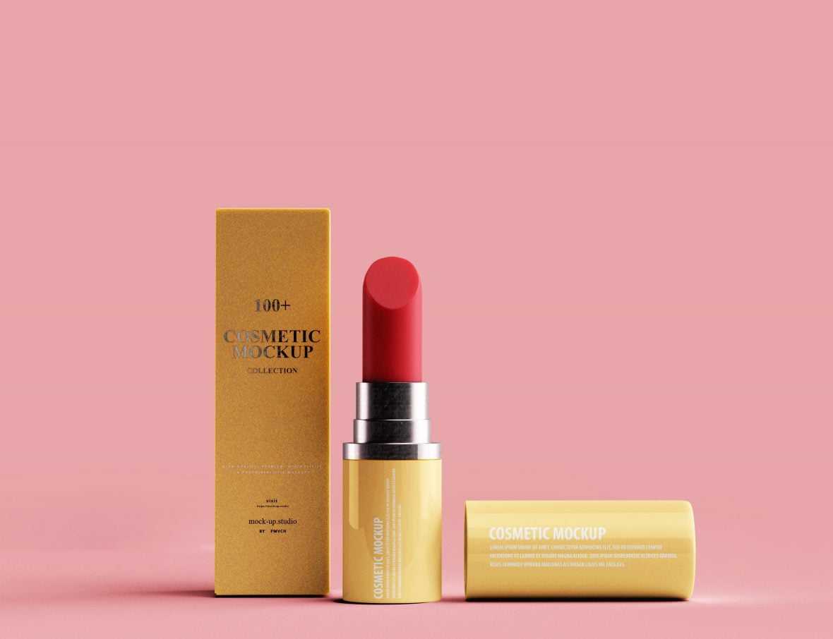 Free Lipstick PSD Mockup
