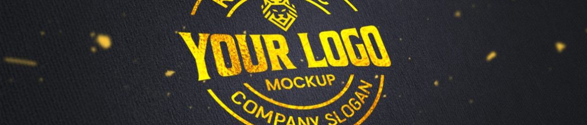Free Logo Mockup Gold Foil Effect Free Logo Mockup Gold Foil Effect