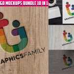 Free Logo MockUps Bundle 10 in 1 - Download Grátis Free Logo MockUps Bundle 10 in 1