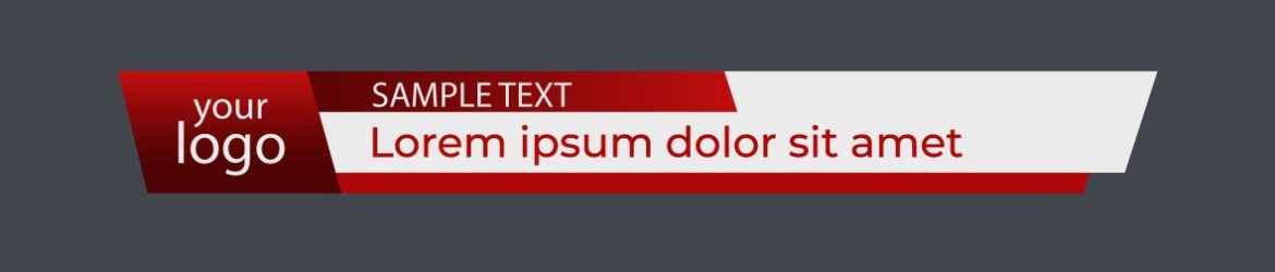 Free Lower third banner template