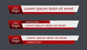 Free Lower third banner template