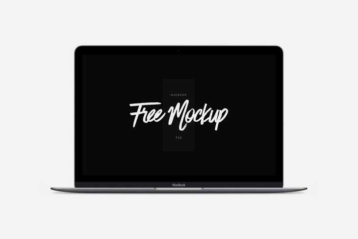 Free MacBook PSD Mockup