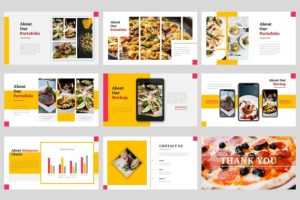 Free Maknyoes Restaurant and Food Editable PowerPoint Template Presentation
