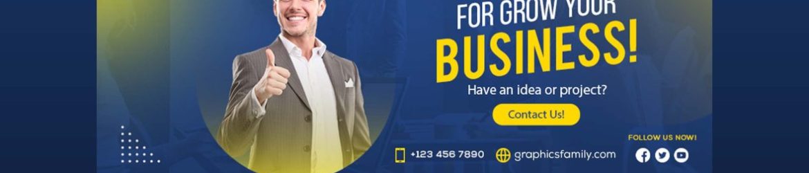 Free Marketing Agency Web Banner Design Template