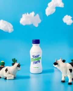 Free Milk Bottle Design Mockup