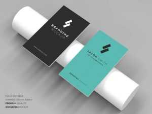 Free Modern Business Card Mockup