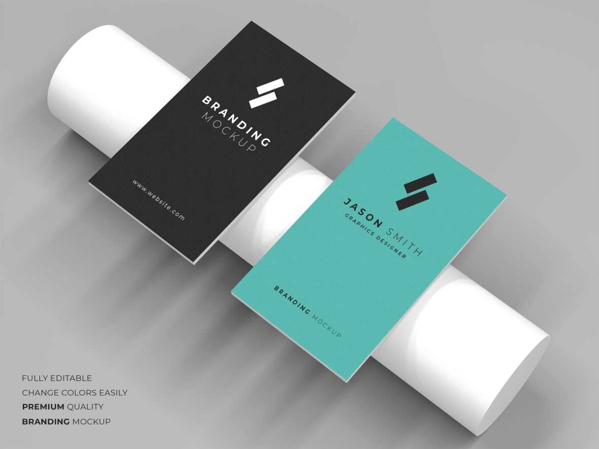 Free Modern Business Card Mockup