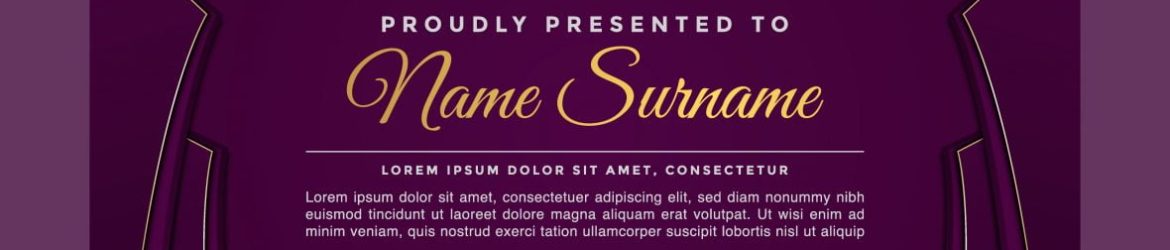 Free Modern Violet Certificate Template