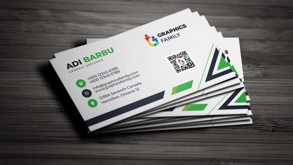 Free Modern White Business Card Idea Template Design