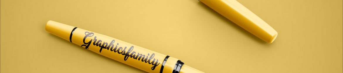 Free Pen Photoshop Mockup