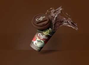 Free Photoshop Coffee Paper Cup Mockup