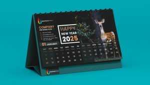 Free Photoshop Desk Calendar Design