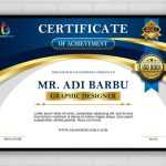 Free Photoshop Editable Certificate Design Template