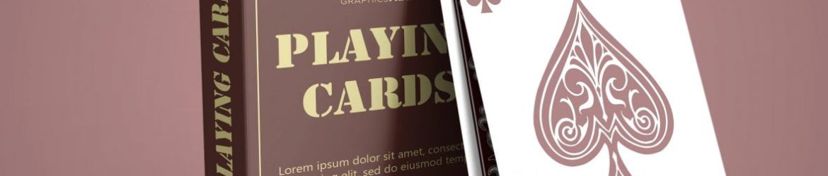 Free Photoshop Pack of Cards Mockup