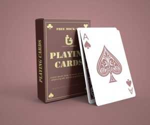 Free Photoshop Pack of Cards Mockup
