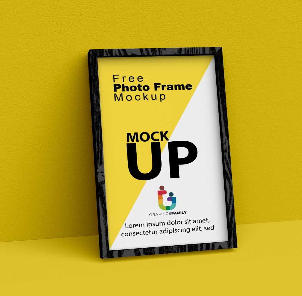 Free Photoshop Wooden Frame MockUp