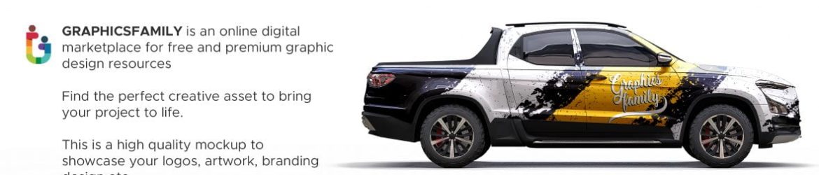 Free Pickup Truck Mockup