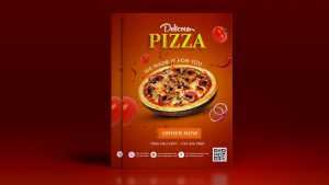Free Pizza A4 Flyer Design Template