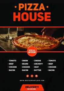 Free Pizza PSD Flyer design
